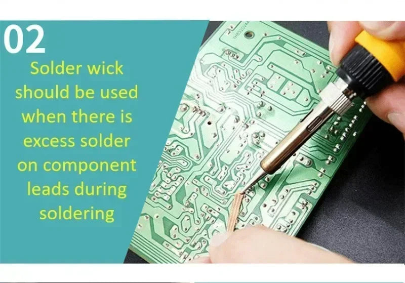 Copper Desoldering Braid Wick for Electronics Repair - 8