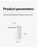 Automatic Rechargeable Electric Water Bottle Pump with Digital Display