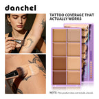 8-Shade Waterproof Full Coverage Cream Concealer Palette