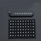 Anti-Lost Phone Number Car Keychain