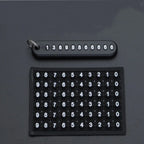 Anti-Lost Phone Number Car Keychain