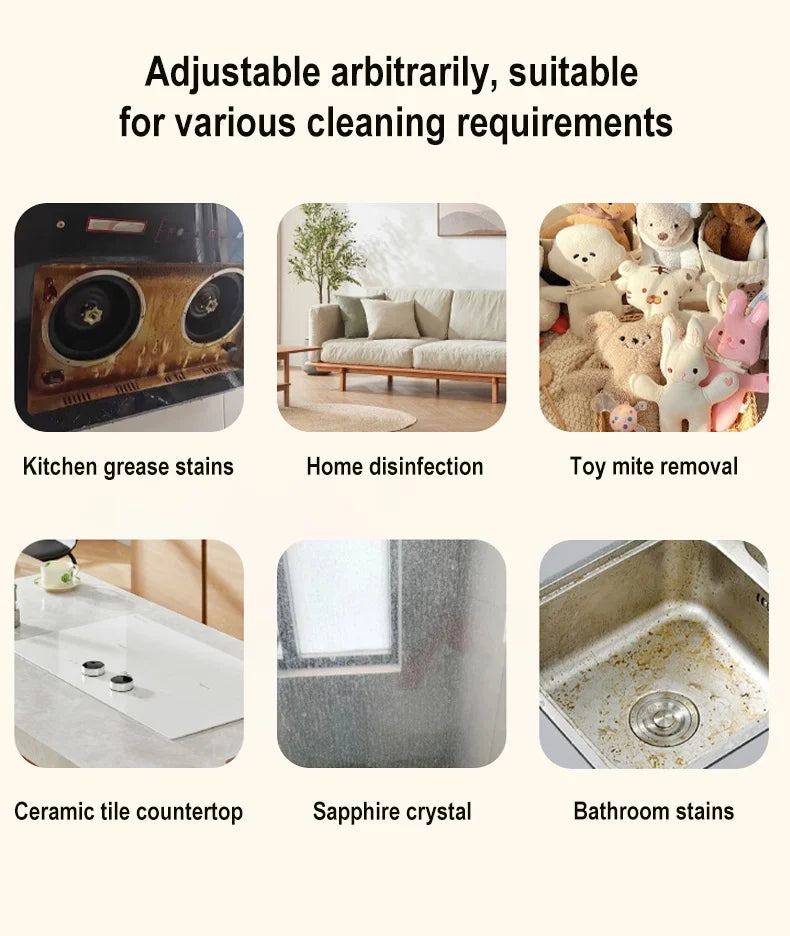 High-Temperature Steam Mop for Home and Car Cleaning