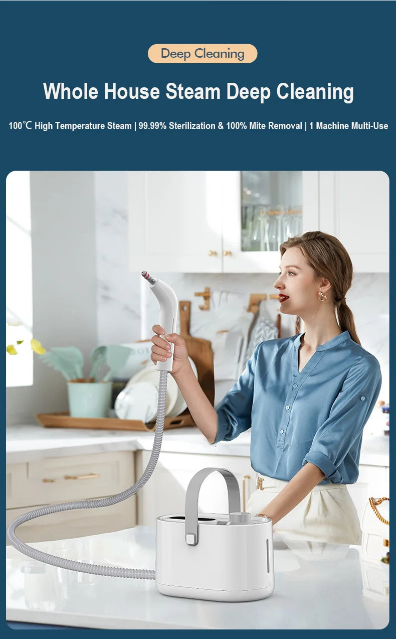 Portable Handheld High-Pressure Steam Cleaner for Home and Auto