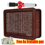 Wooden Money Saving Challenge Box for Cash