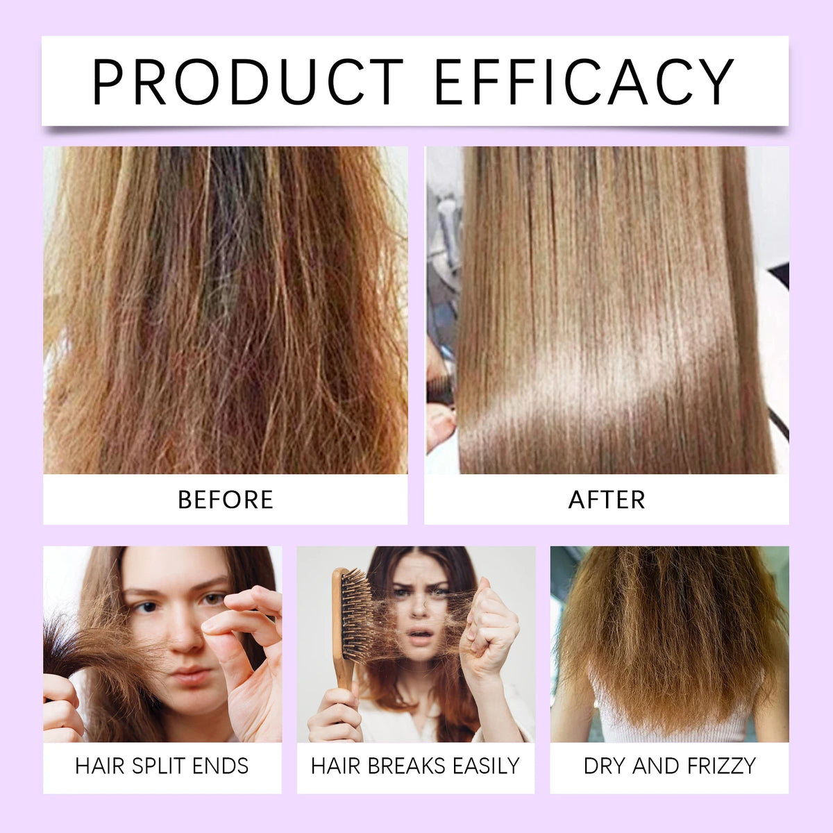 Purple Hair Mask and Shampoo Set for Color Protection