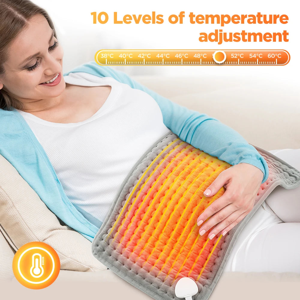 Electric Heating Pad for Pain Relief and Body Warming