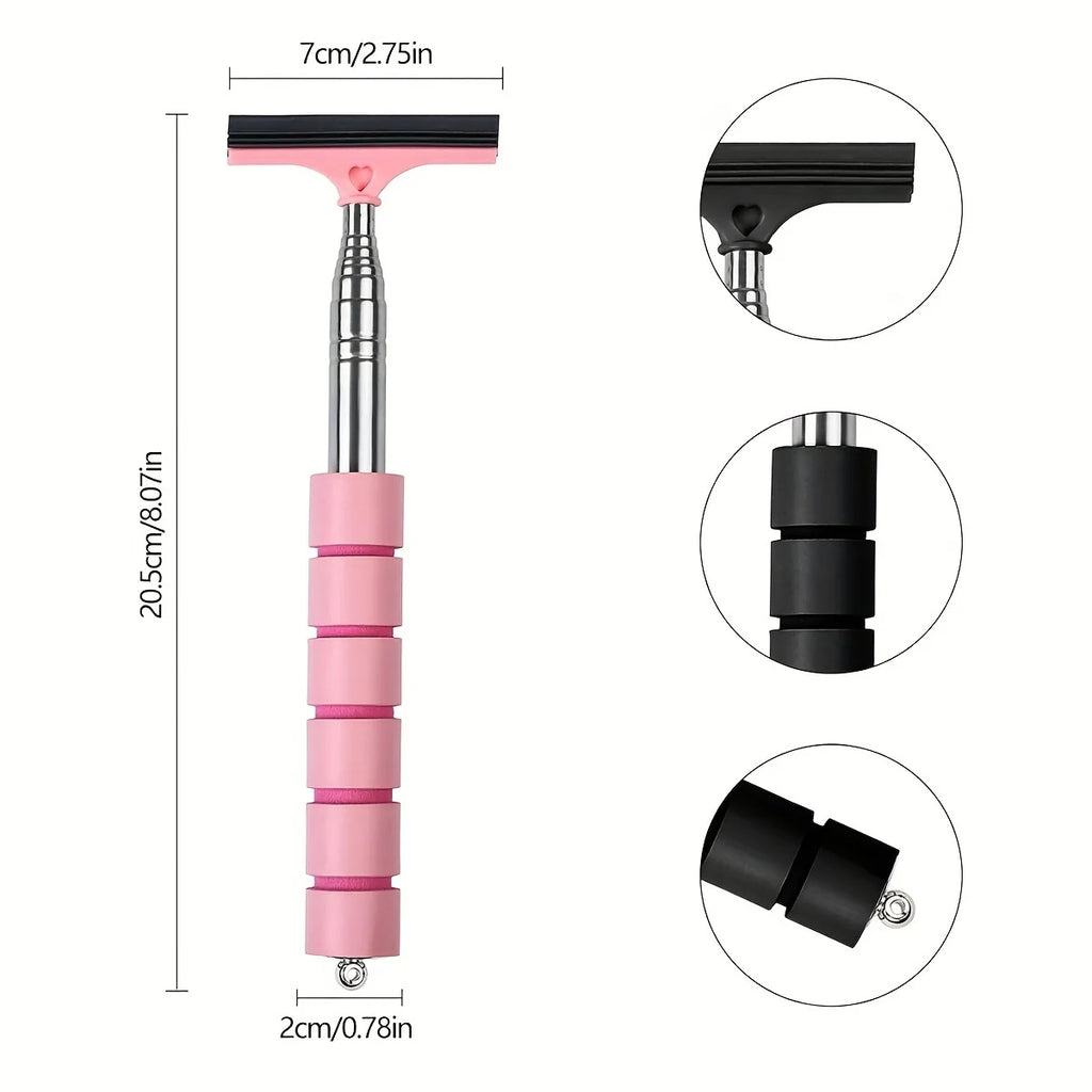 Extendable Car Rearview Mirror Squeegee
