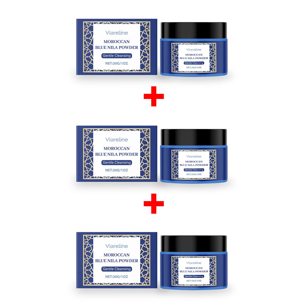 Moroccan Blue Nila Face Mask Powder for Brightening and Exfoliation