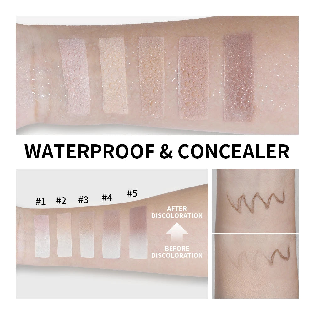 Color-Changing Foundation Stick with Built-in Blending Brush