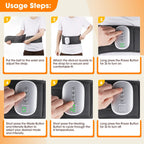 Heated Air Compression Back Massager Belt