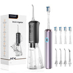 Portable Sonic Toothbrush and Water Flosser Oral Care Set