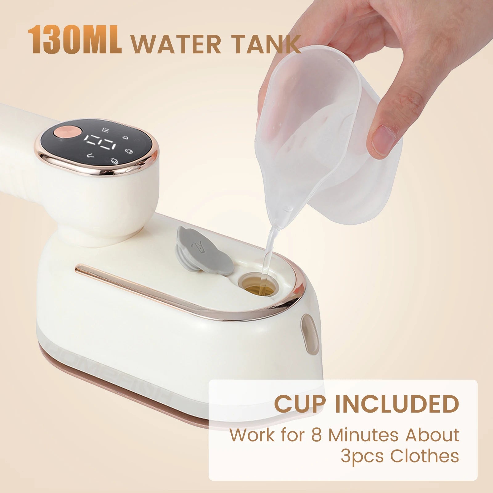 Portable Handheld Steam Iron for Garments - 2