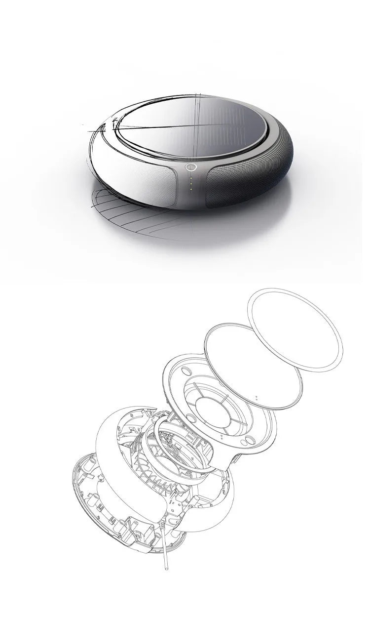 Solar Powered Car Air Purifier and Deodorizer
