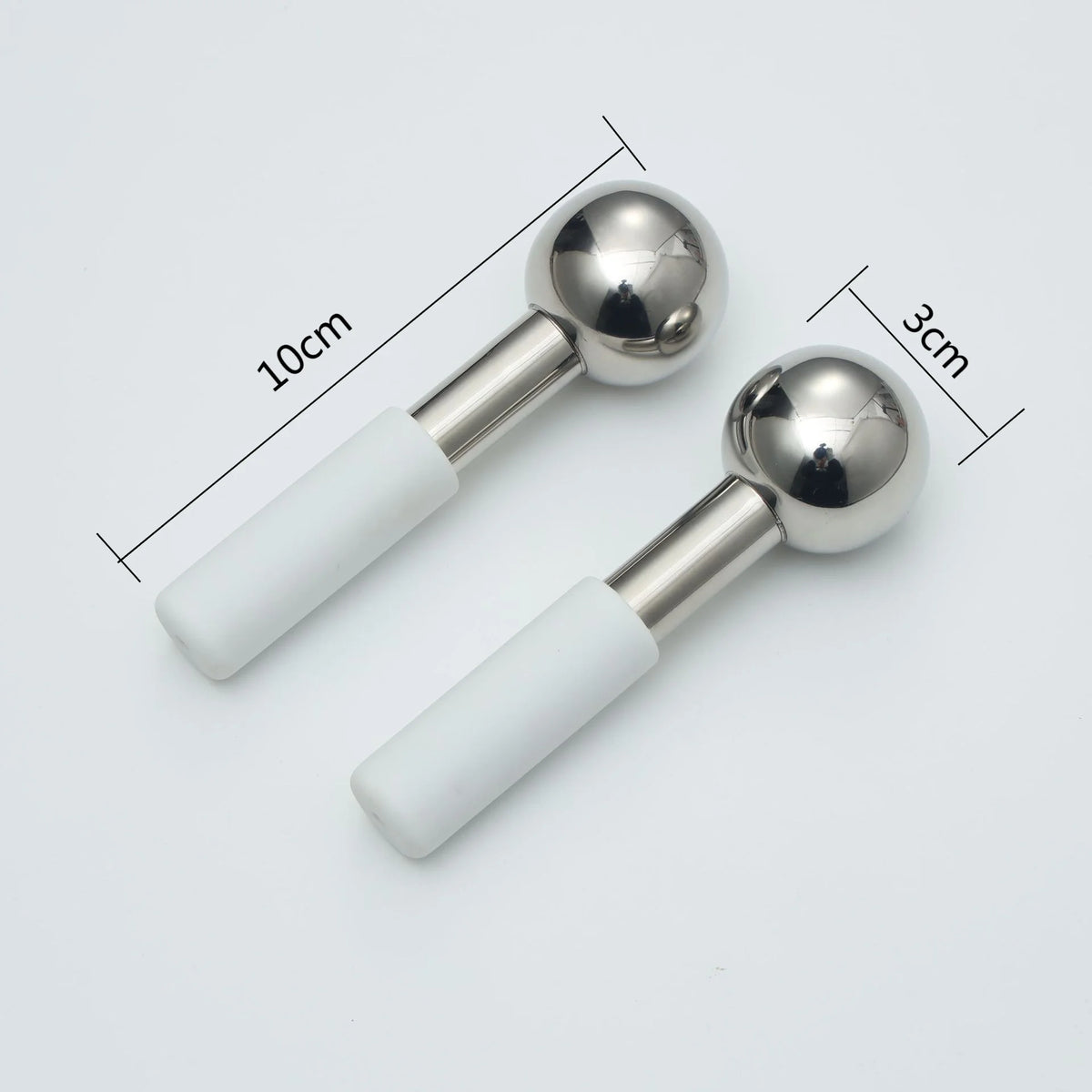 Stainless Steel Cooling Ice Globes for Facial Puffiness and Skincare