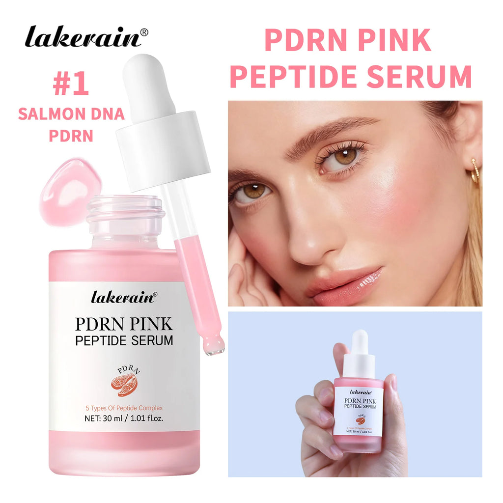 Salmon PDRN Pink Peptide Facial Serum for Glass Skin Glow