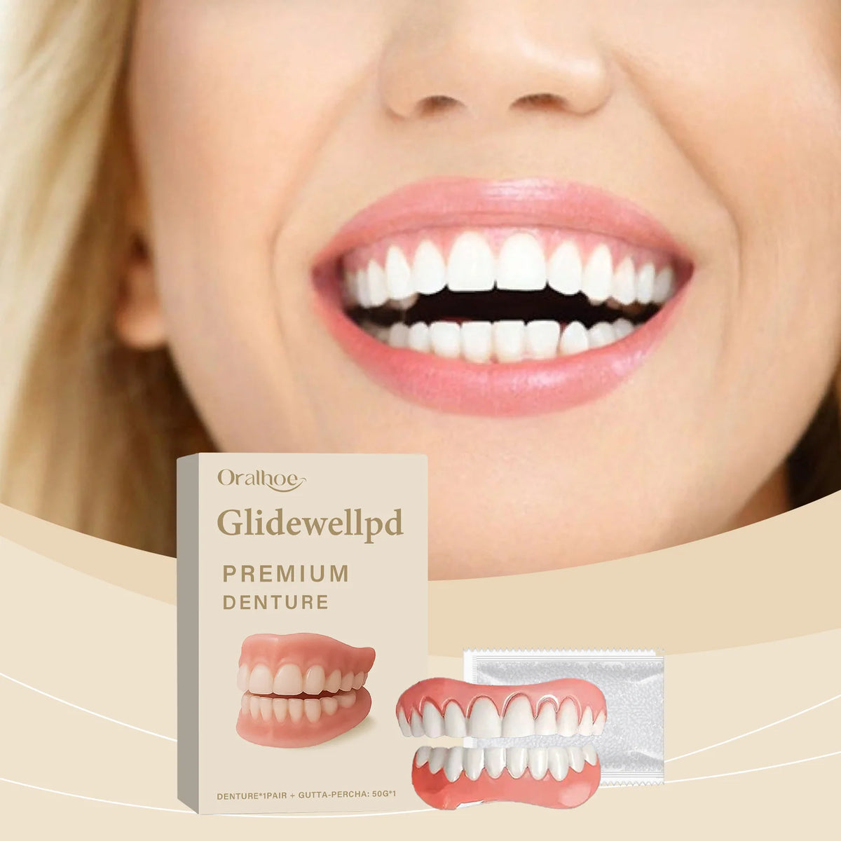 Temporary Silicone Cosmetic Dentures for Smile Improvement