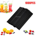 Flexible Multicolor Striped Drinking Straws for Parties and Events