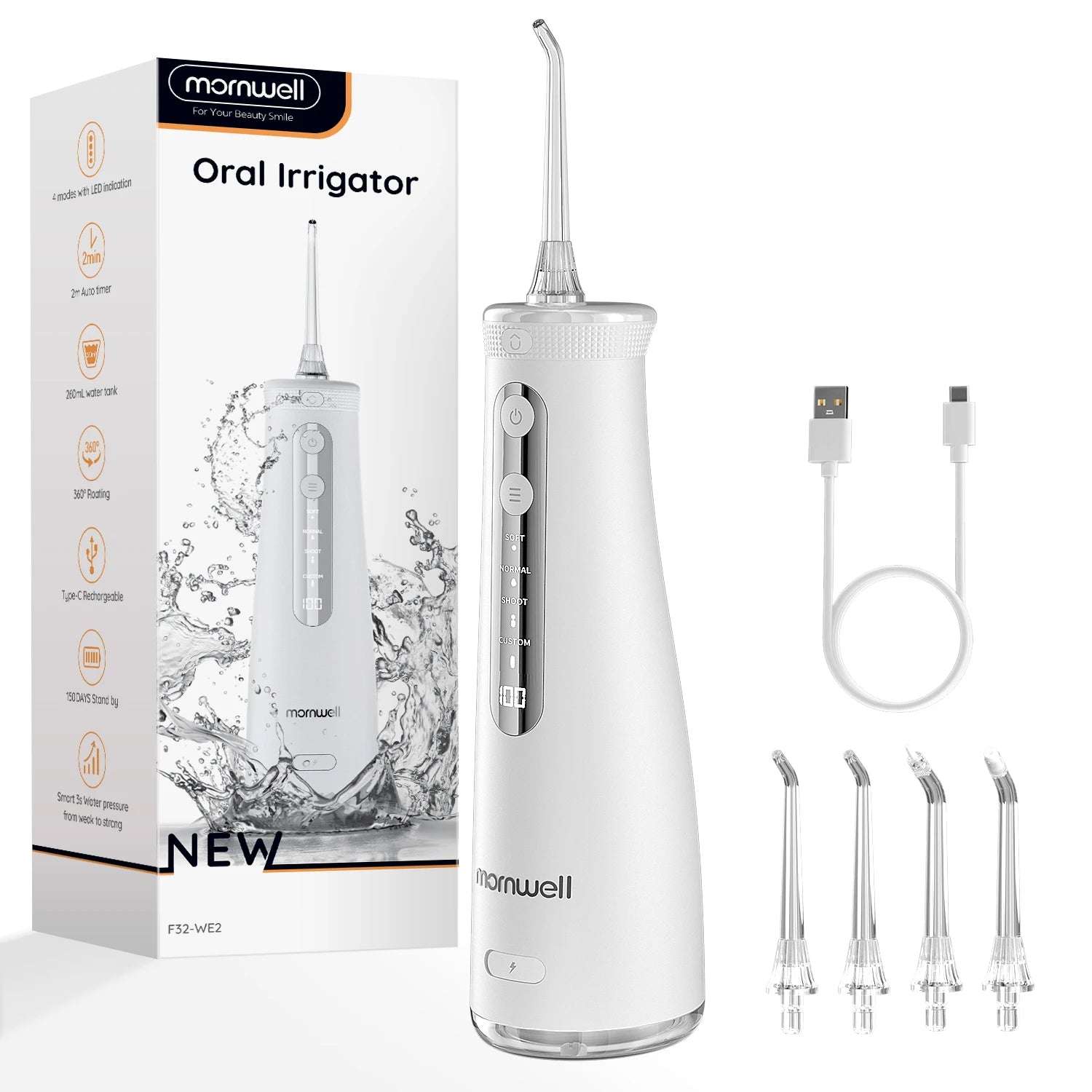 Portable Cordless Water Flosser for Teeth Cleaning - 18