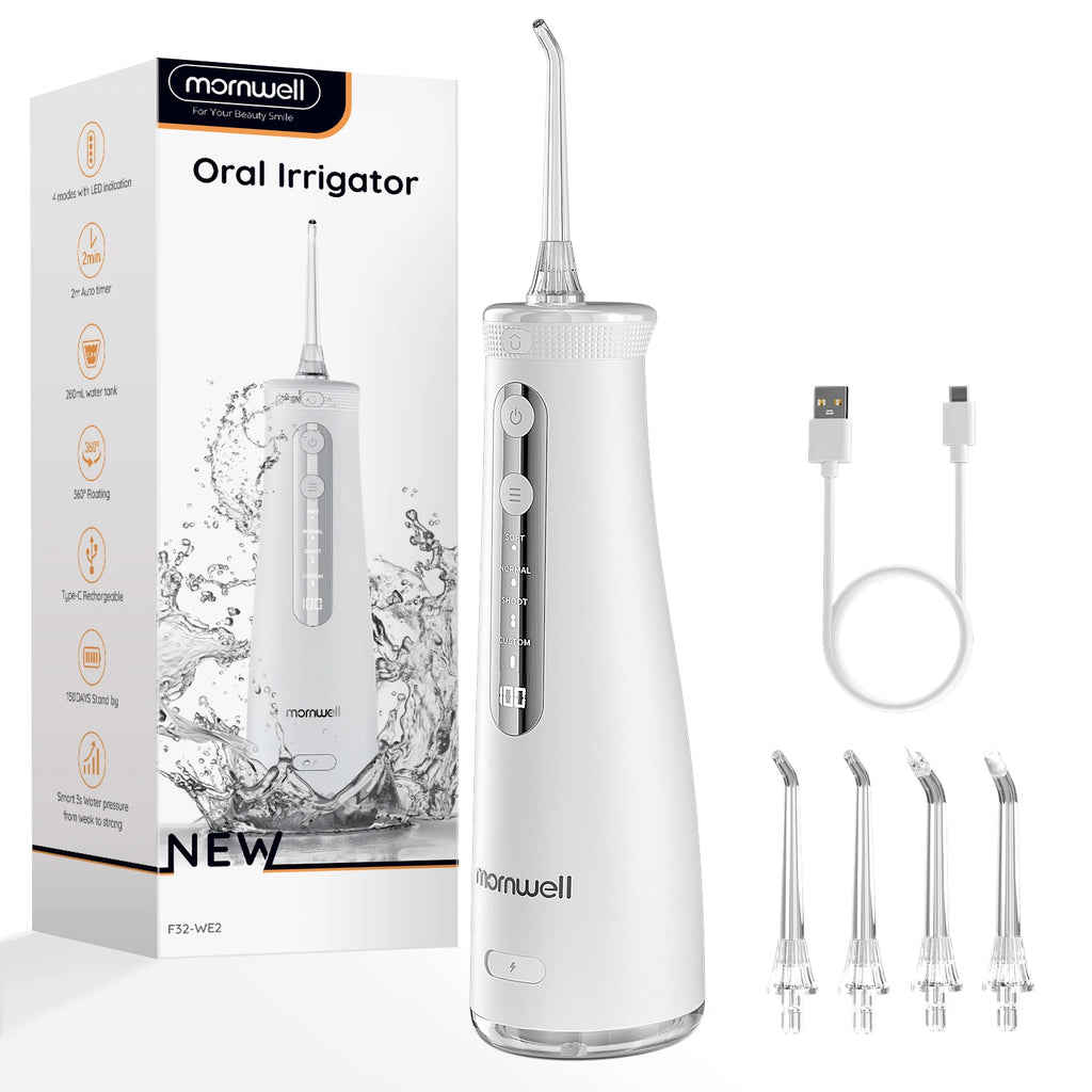 Portable Cordless Water Flosser for Teeth Cleaning