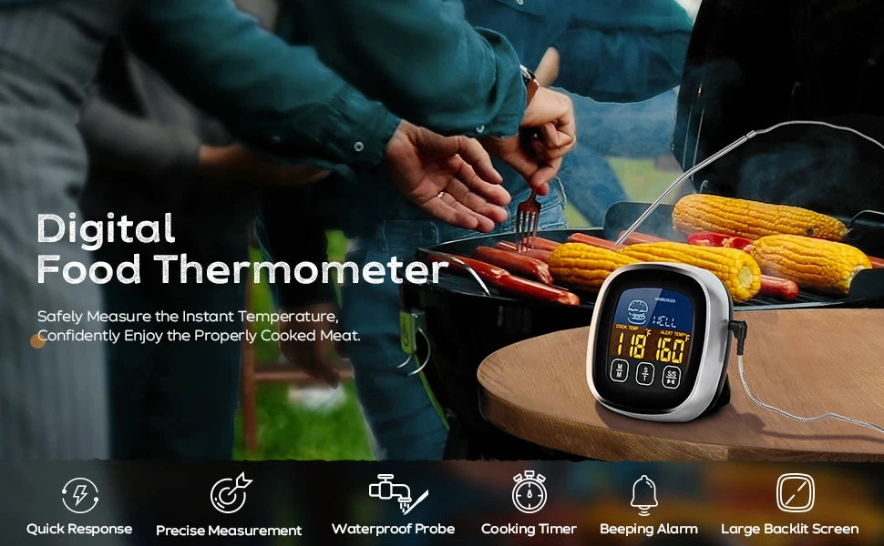 Digital Instant-Read Meat Thermometer for Kitchen and BBQ