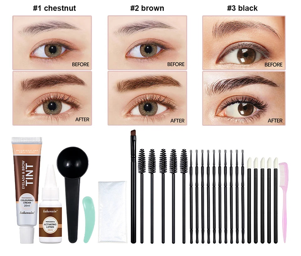 Professional Eyelash and Eyebrow Tinting Kit - 8