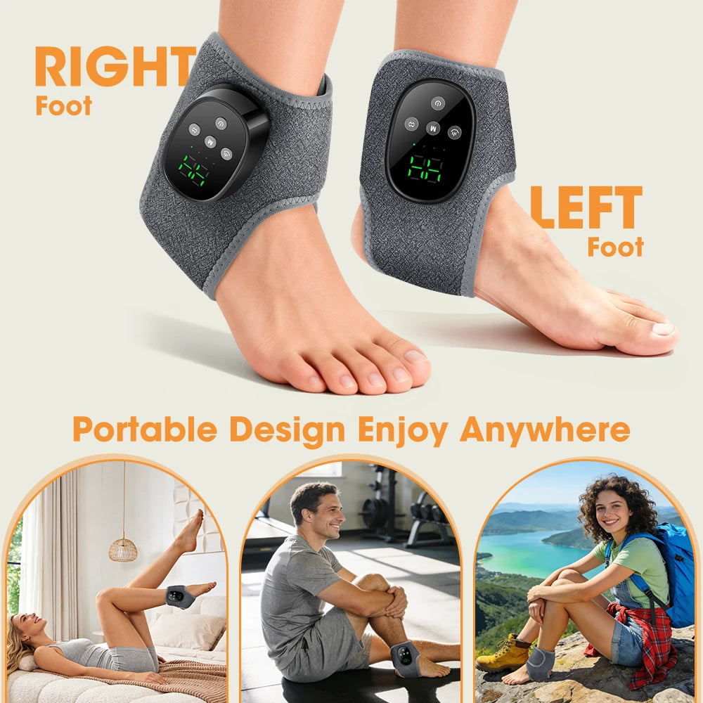 Heated Ankle Massager with Vibration Therapy