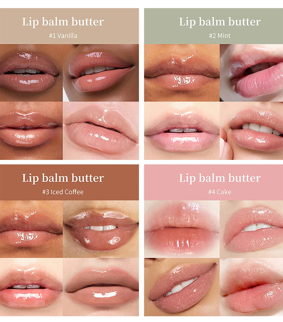 Hydrating Moisturizing Lip Butter Gloss for Dry Cracked Lips