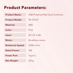 USB Portable Nail Dust Collector for Home Manicures