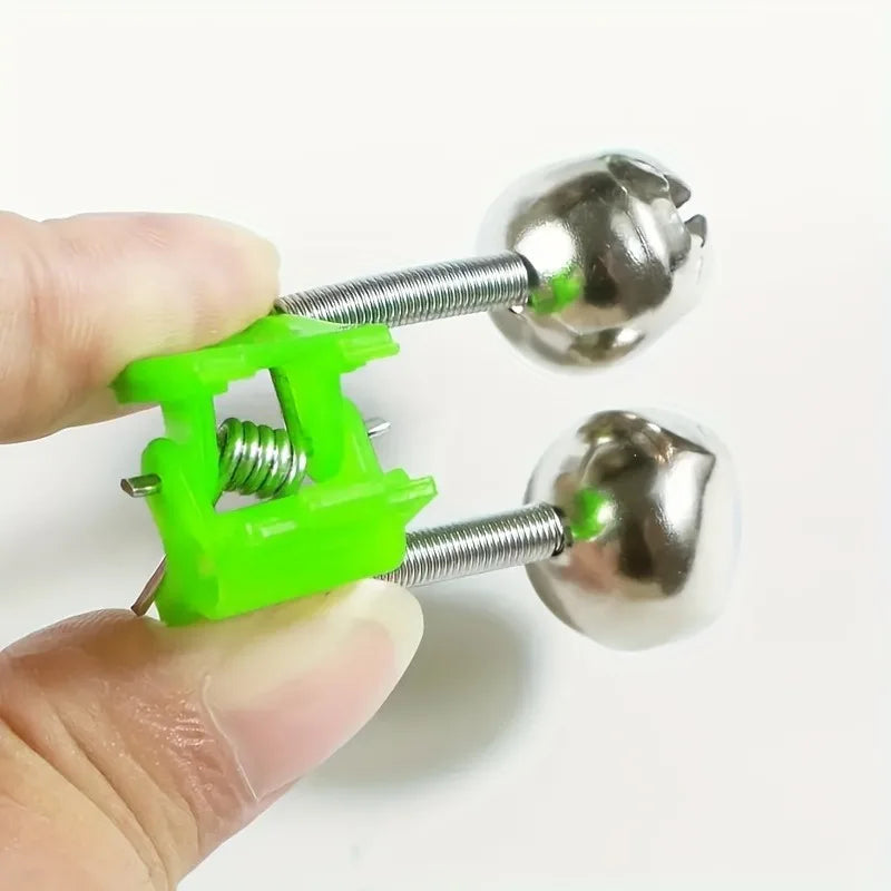 10-Piece Fishing Rod Bite Alarm Bell Set