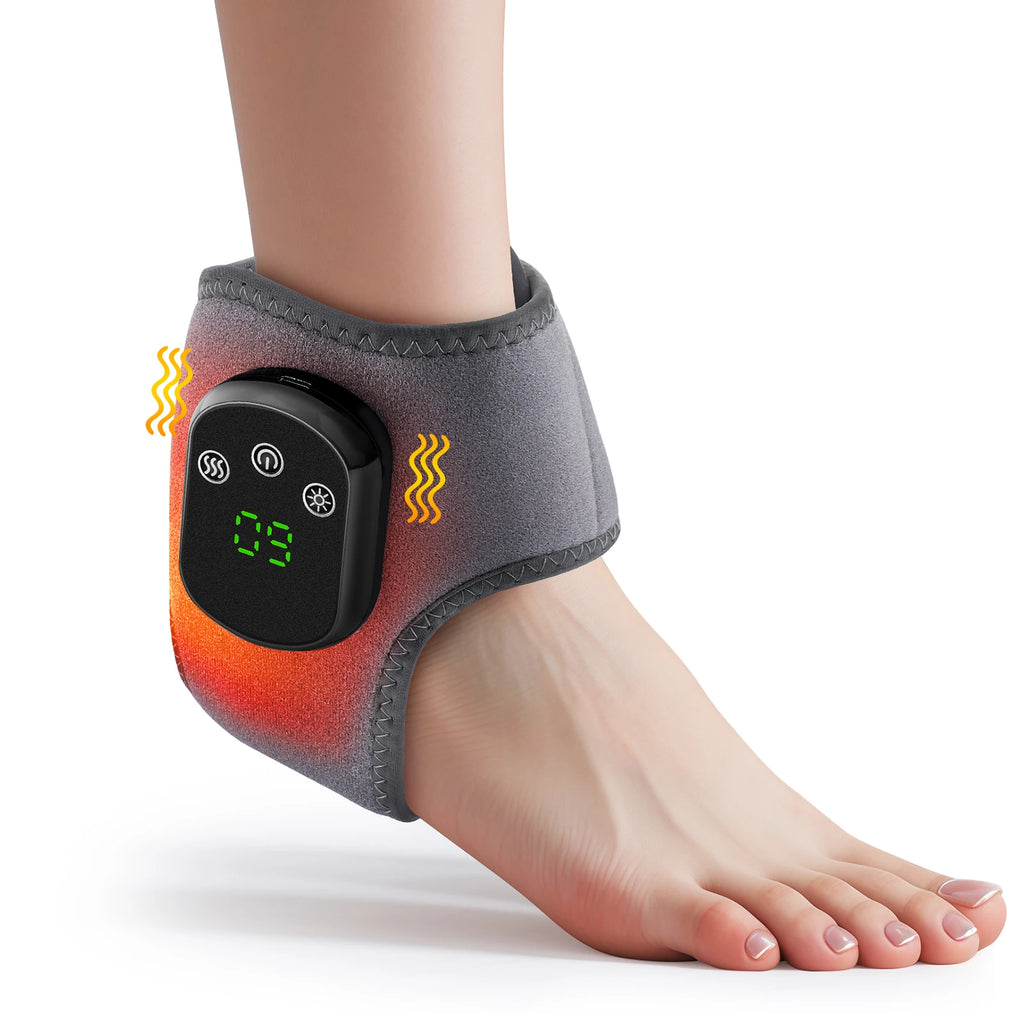 Heated Vibrating Ankle Support Wrap