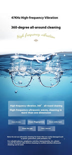 Portable Ultrasonic Jewelry and Glasses Cleaner