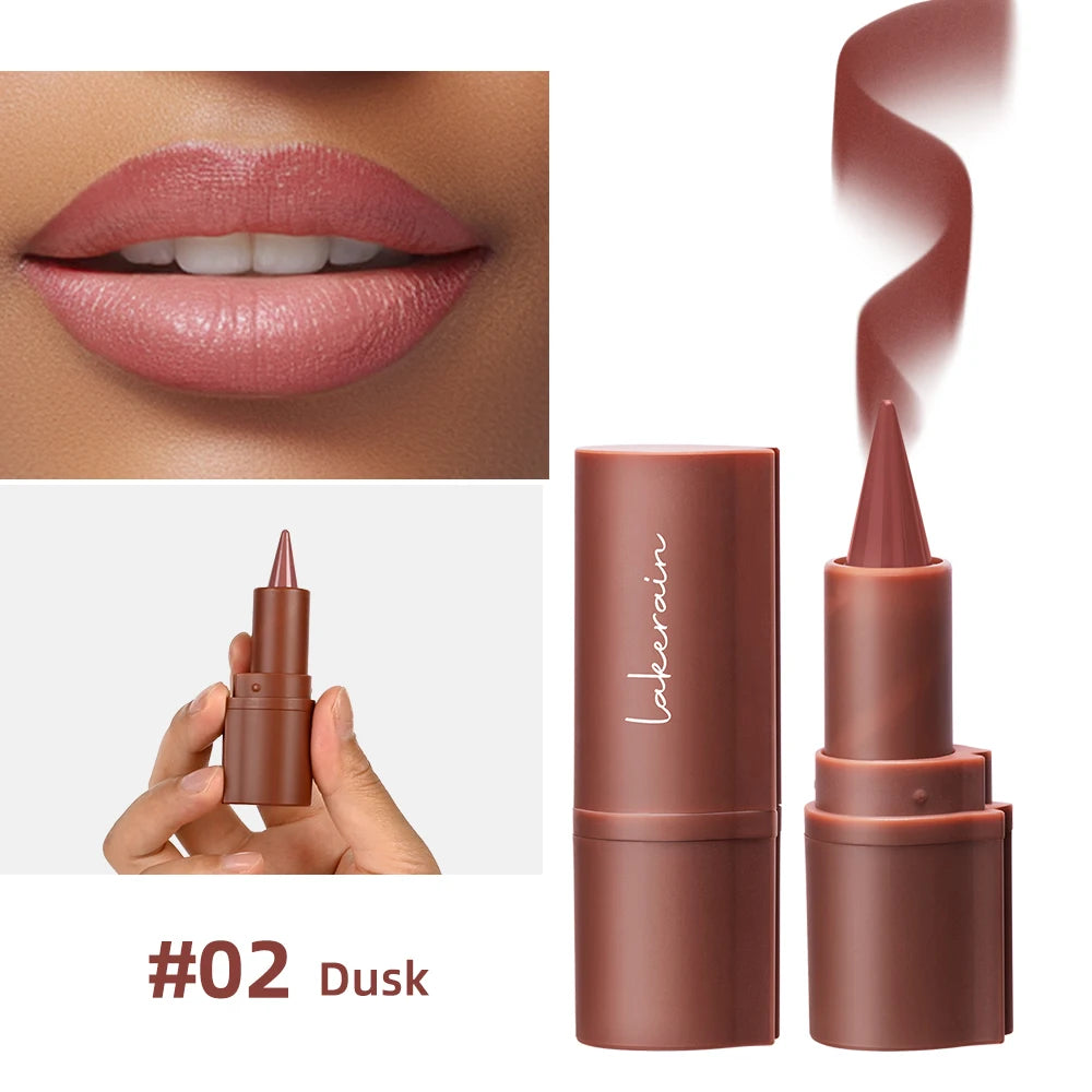 2-in-1 Waterproof Matte Lip Liner and Lipstick Crayon