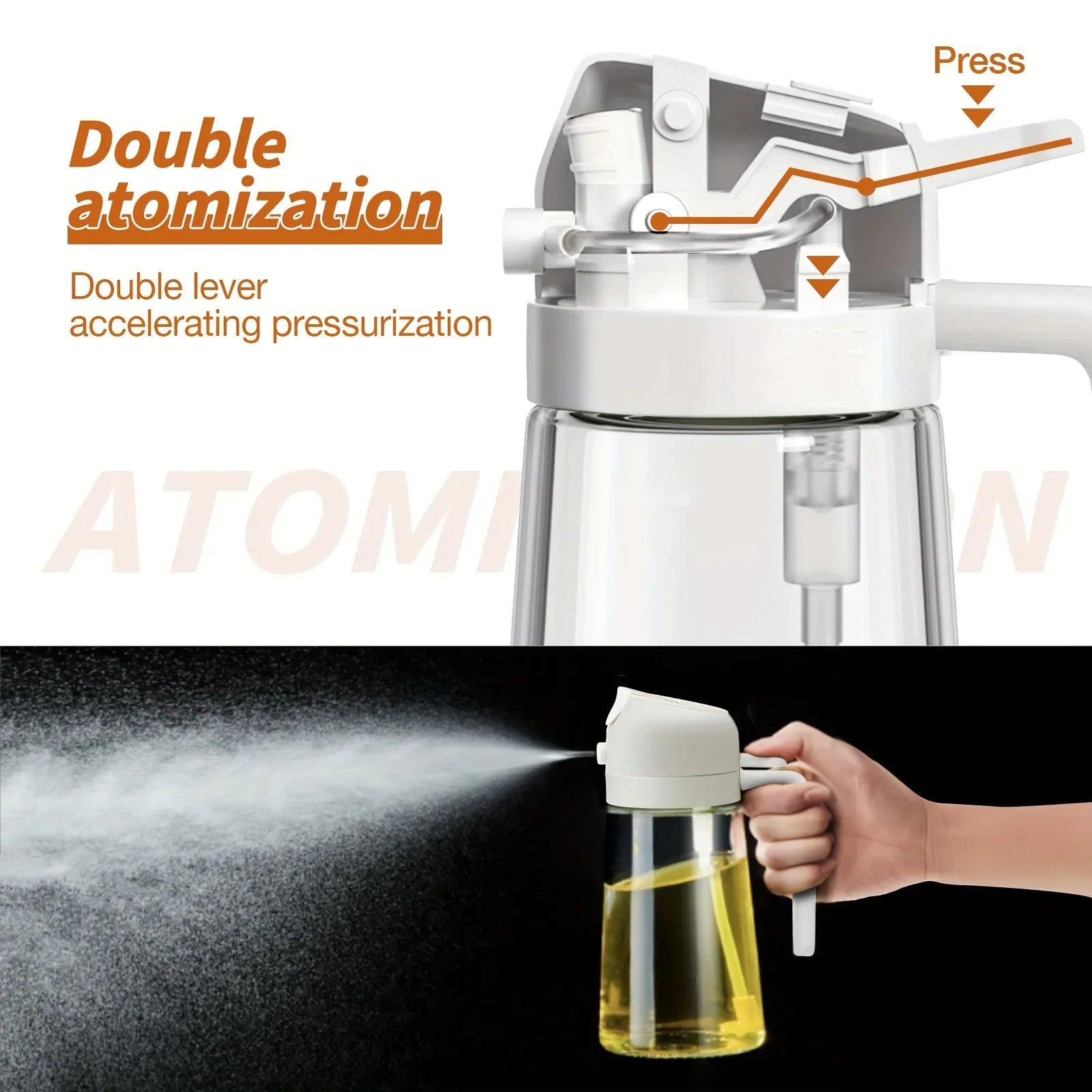 2-in-1 Kitchen Oil Spray and Pour Dispenser