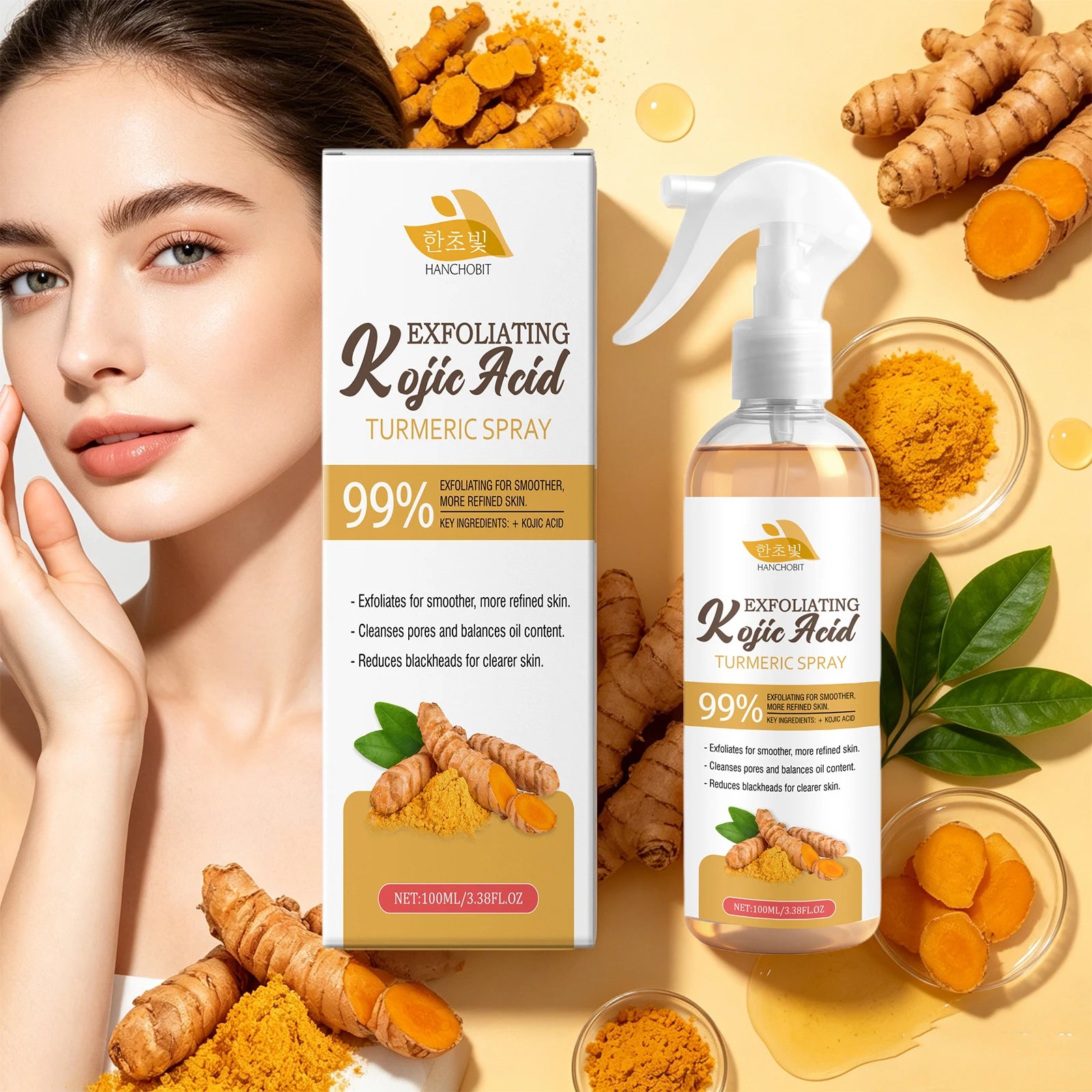 Kojic Acid Turmeric Exfoliating Facial Mist - 6