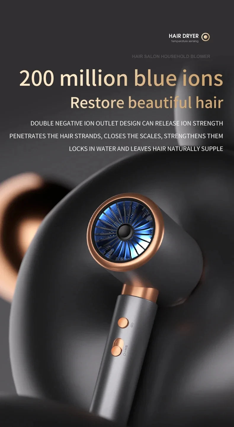 Professional High-Speed Ionic Hair Dryer for Fast Drying