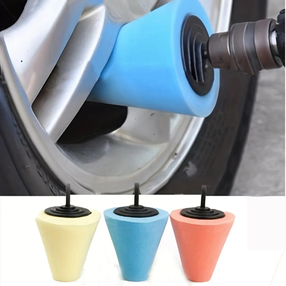 Conical Car Wheel Polishing Sponge for Drills