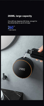 Automatic Touchless Foam Soap Dispenser with Temperature Display