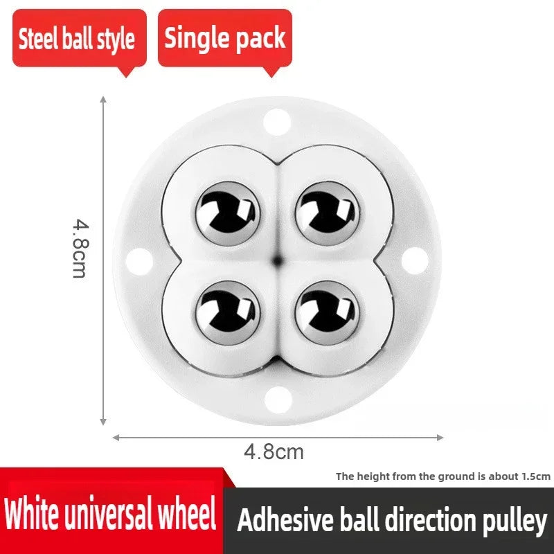 Self-Adhesive 360° Swivel Casters for Furniture and Appliances