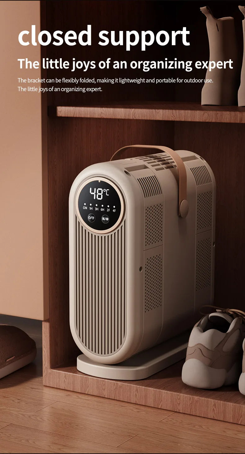Foldable Electric Shoe Dryer and Deodorizer with Timer