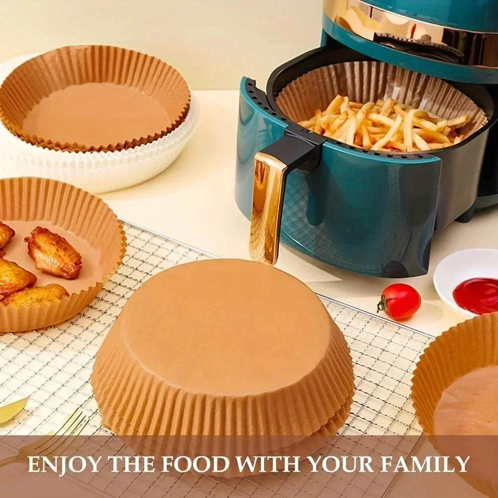 Non-Stick Disposable Air Fryer Parchment Paper Liners - 8