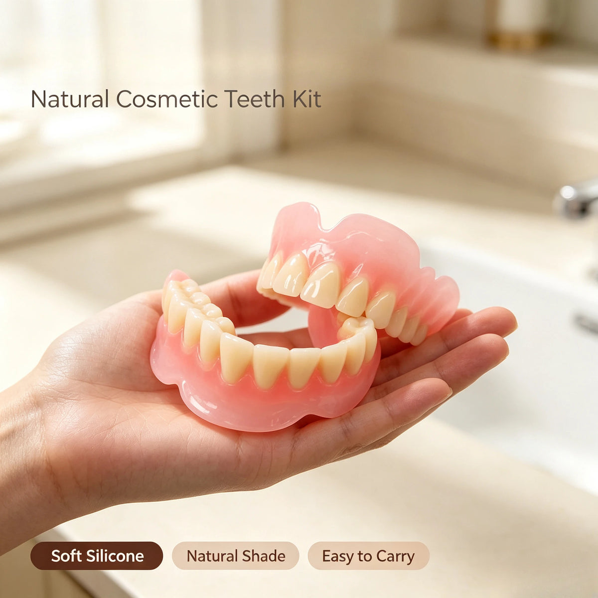 Realistic Silicone Cosmetic Teeth Veneers