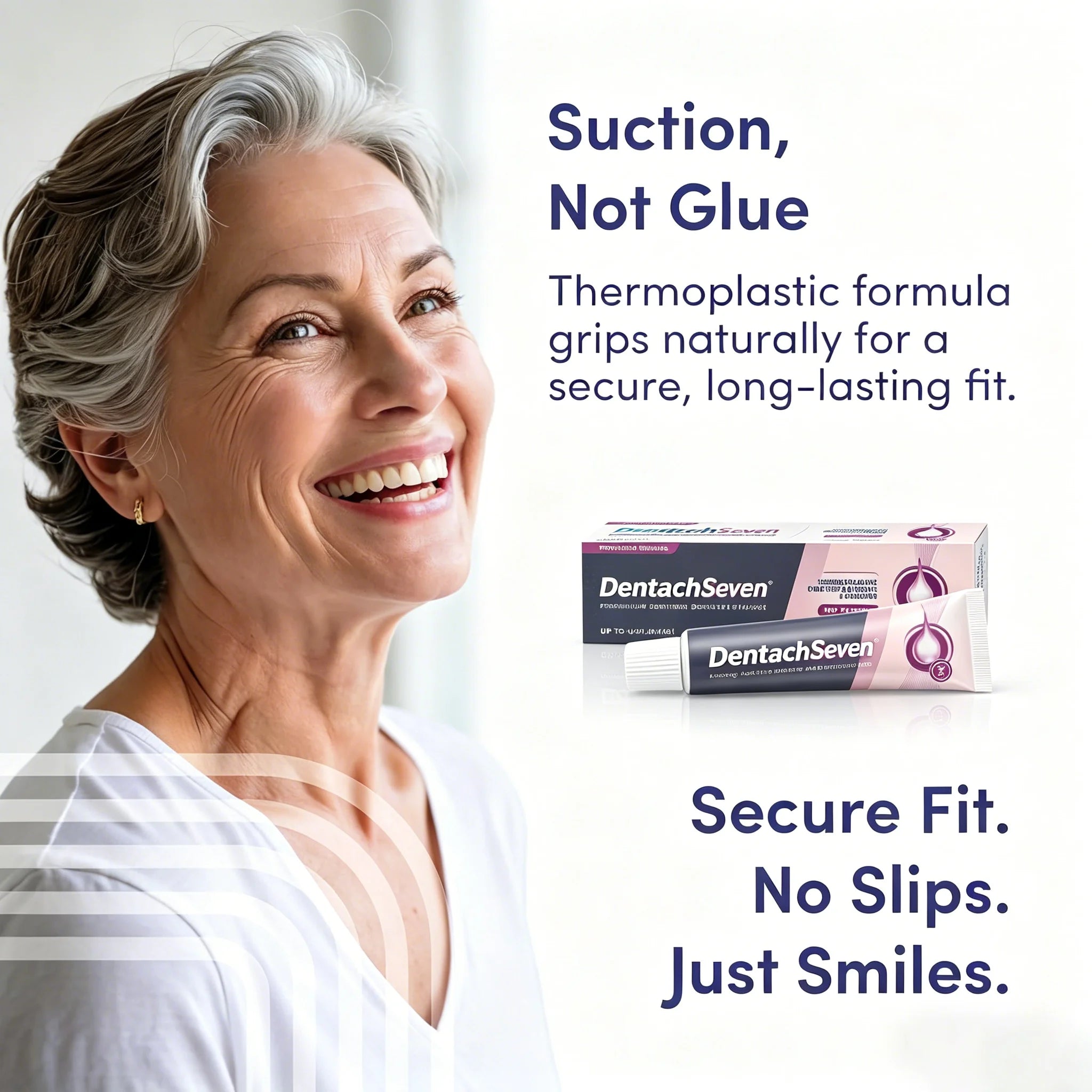 Waterproof Zinc-Free Denture Adhesive for All-Day Hold - 4