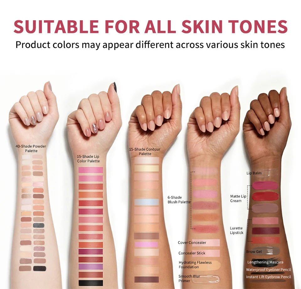 All-in-One Professional Makeup Set for Beginners and Travel