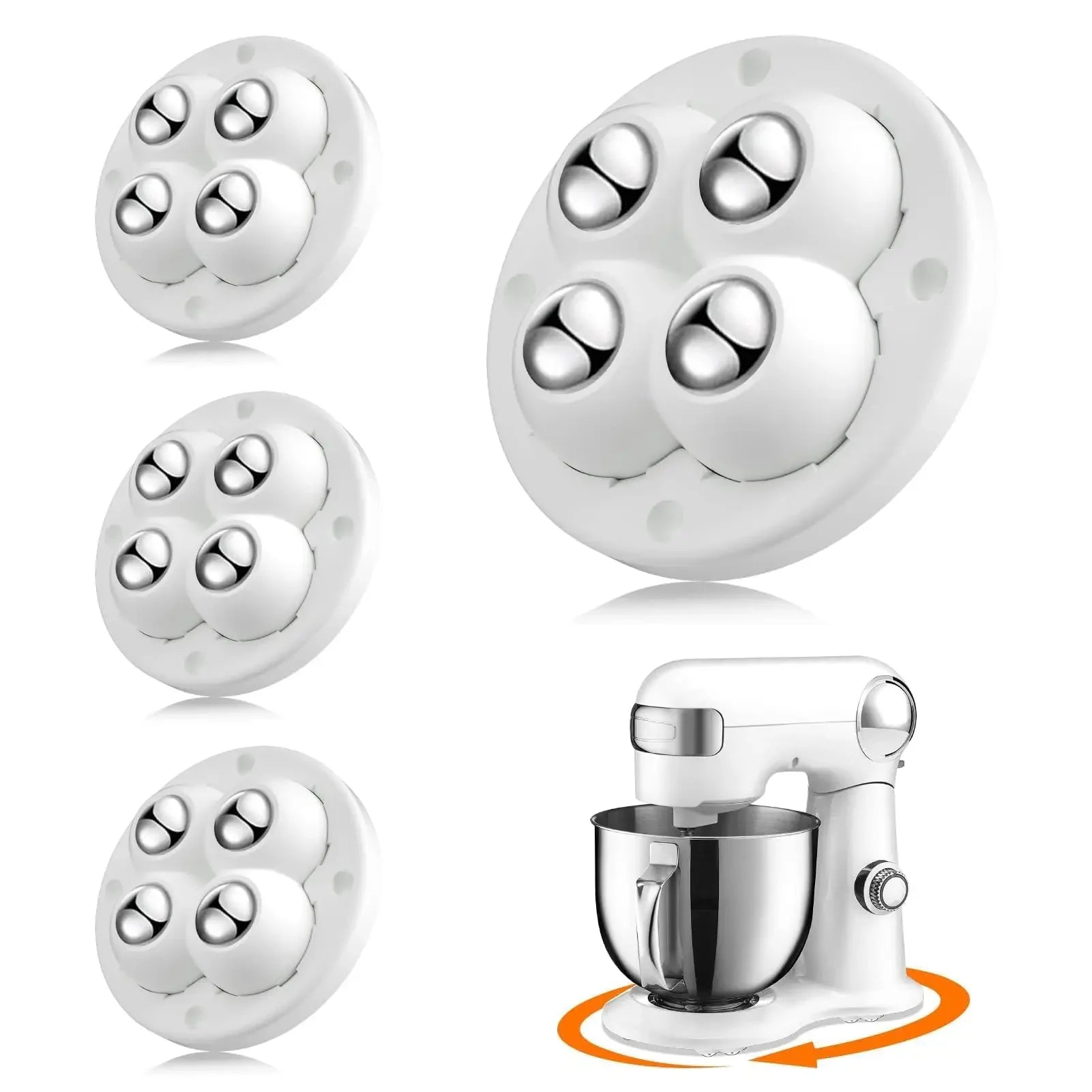 Self-Adhesive 360° Swivel Casters for Furniture and Appliances - 17