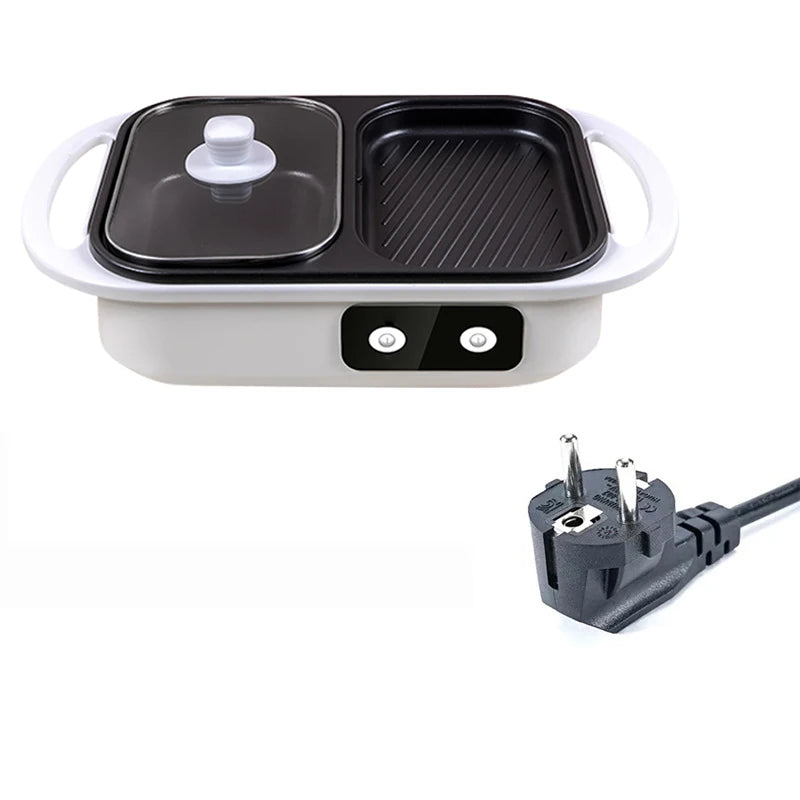 2-in-1 Electric Hot Pot and Grill for Indoor BBQ - 39