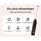 Wireless Handheld Electric Milk Frother and Coffee Mixer