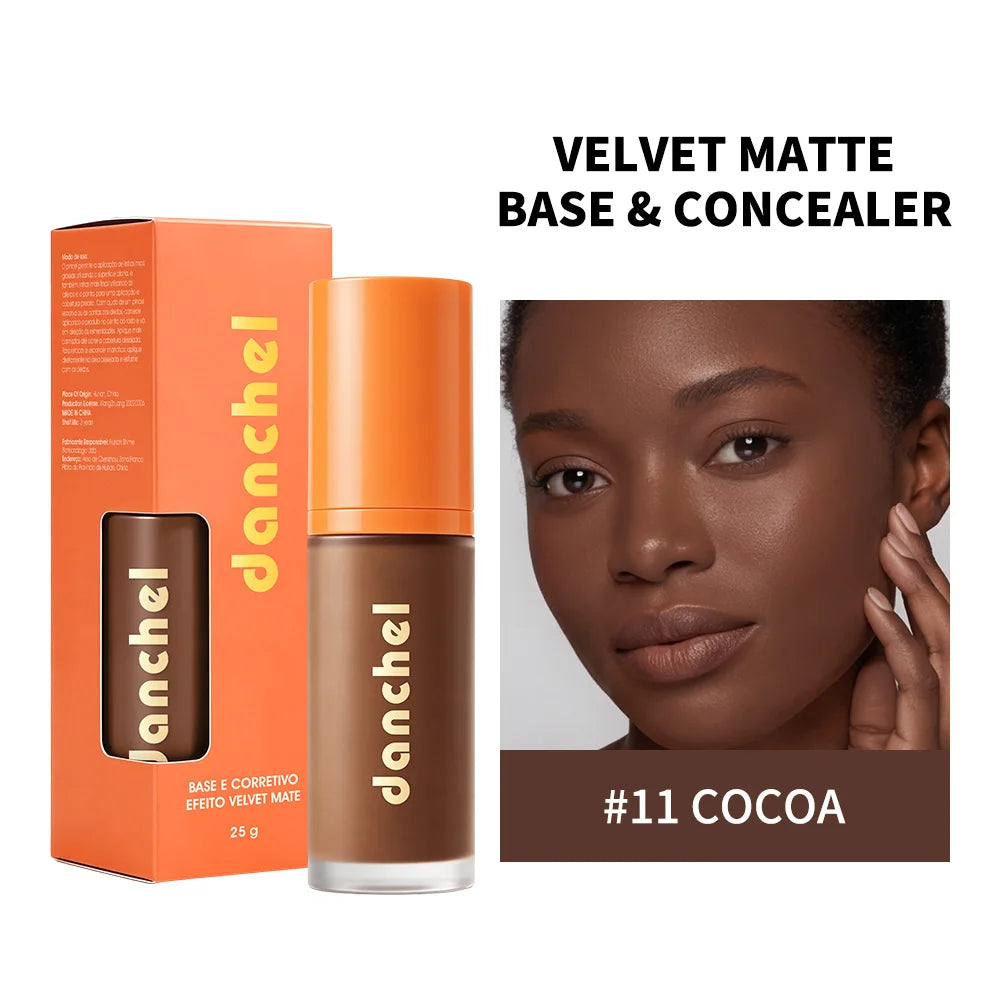 2-in-1 Velvet Matte Liquid Foundation and Concealer - 22