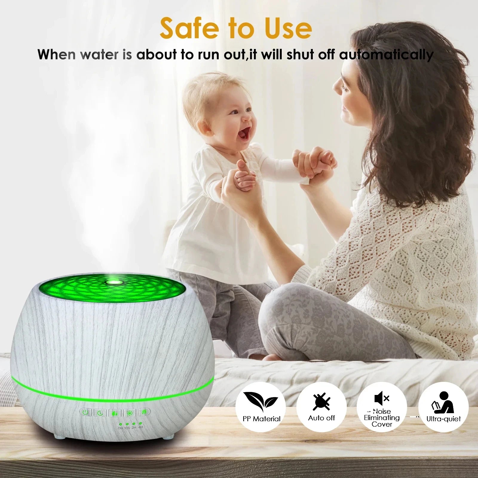 Smart WiFi Ultrasonic Aromatherapy Humidifier with LED Light - 7
