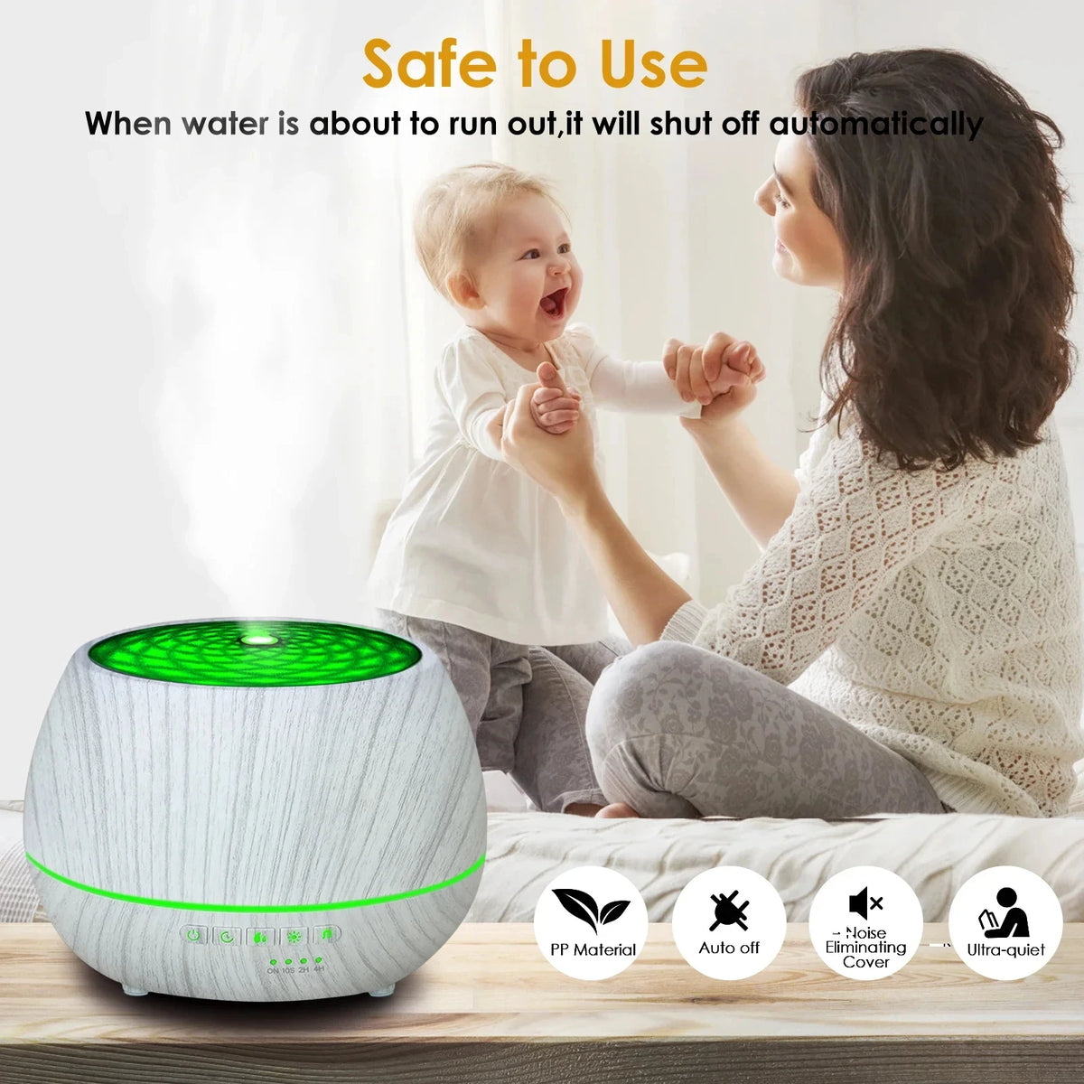 Smart WiFi Ultrasonic Aromatherapy Humidifier with LED Light