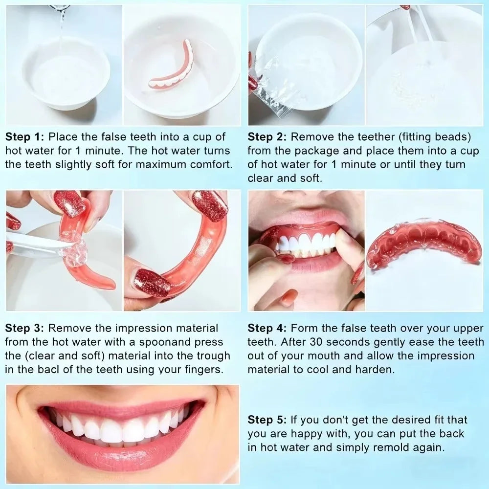 Custom-Fit Silicone Smile Veneers for Natural Looking Teeth - 11